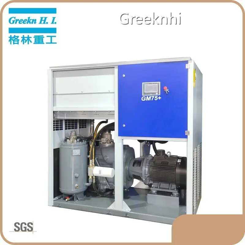 Vsd Compressor Price List Greekn HI GM75+ Double Stage Permanent Magnet Screw Air Compressor 1