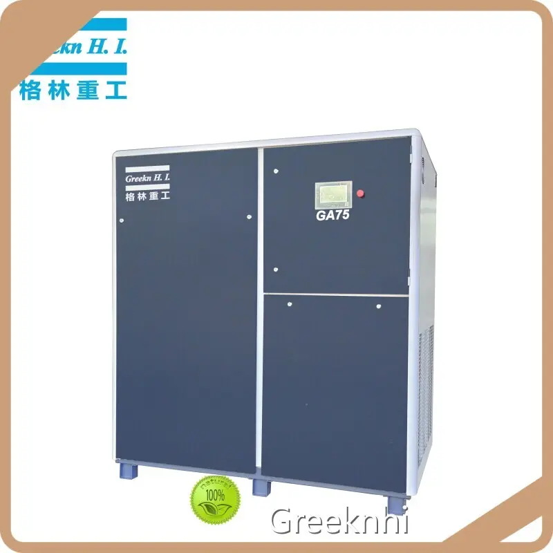 Greekn HI GA75 Fixed Speed Oil Flooded Screw Air Compressor With Centrifugal Fan 1