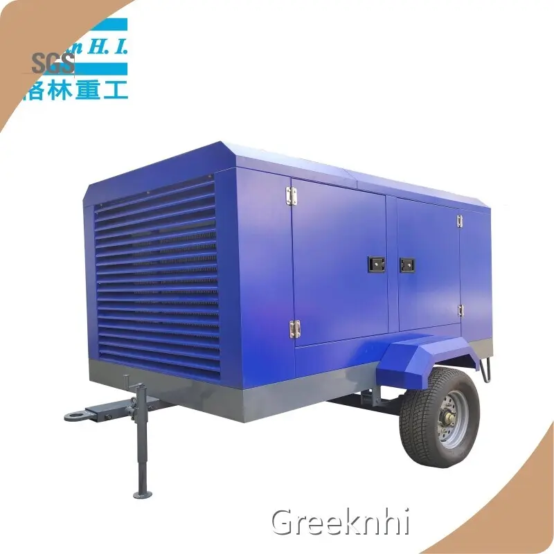 Electric Mobile Screw Air Compressor EM12/10 12m3/min 10bar Portable Screw Air Compressor 1