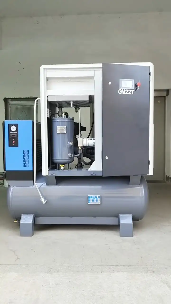 Greekn H.I. All In One Screw Air Compressor GM22T 22kW/30HP 16BAR Screw Air Compressor 1