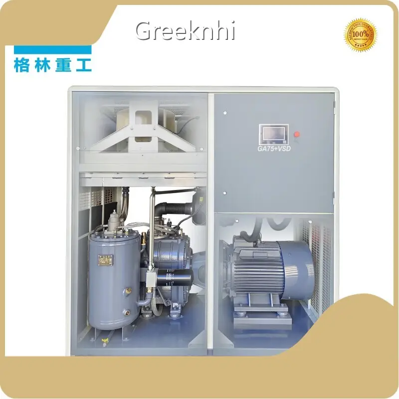 Air Compressors Variable Speed Oil Injected Rotary Screw Air Compressor Wholesale - Greeknhi Screw Air Compressor 1