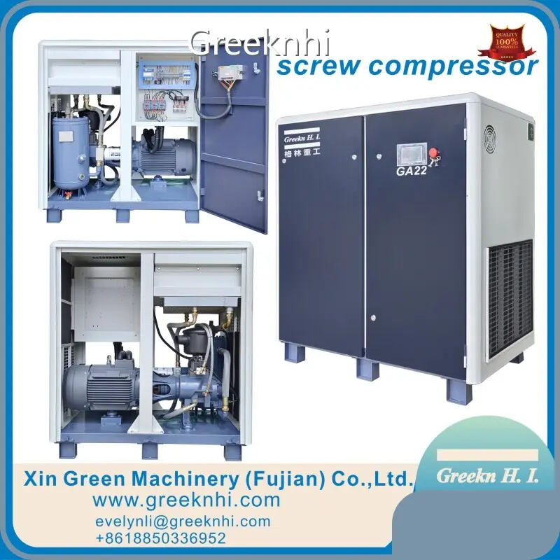 Atlas Copco Air Compressor Oil Injected Rotary Screw Air Compressor Wholesale - Greeknhi Screw Air Compressor 1