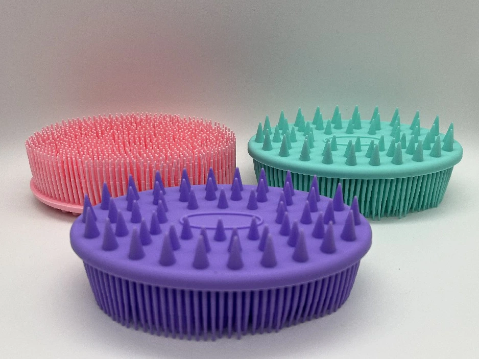 Double Sided Silicone Shower Brush For Easy Cleaning 1