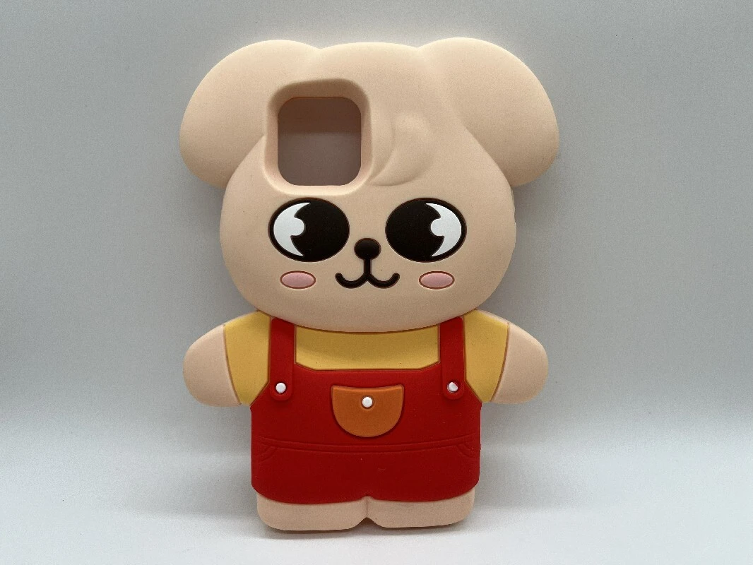 Apple Silicone Phone Case With Puppy Design 1