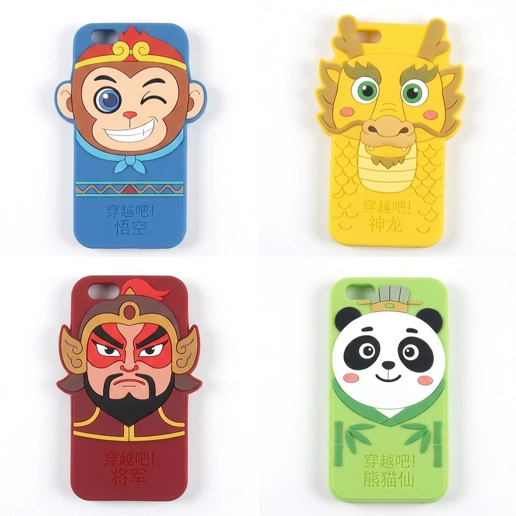 3D Cute Chinese Myth Character Silicone Phone Case -Custom Your Favorite Character 1