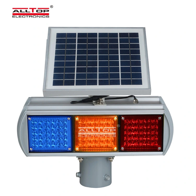 Hight quality Solar power Led flashing light Warning traffic Light price 1