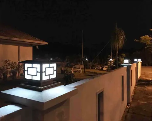 fancy design solar pillar lights bulk production for landscape 6