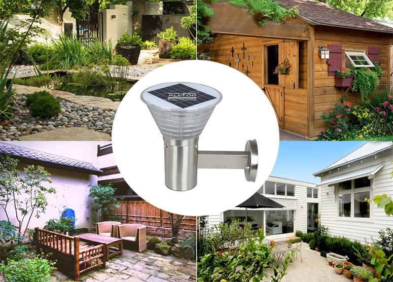 ALLTOP high quality solar lamp outdoor wall light directly sale for garden 6