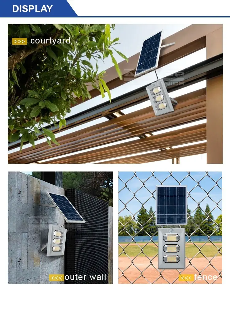 powered solar sensor flood lights for business for stadium 8