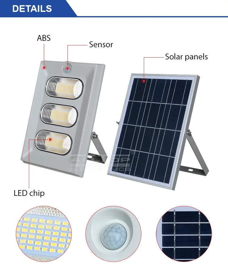 powered solar sensor flood lights for business for stadium 9