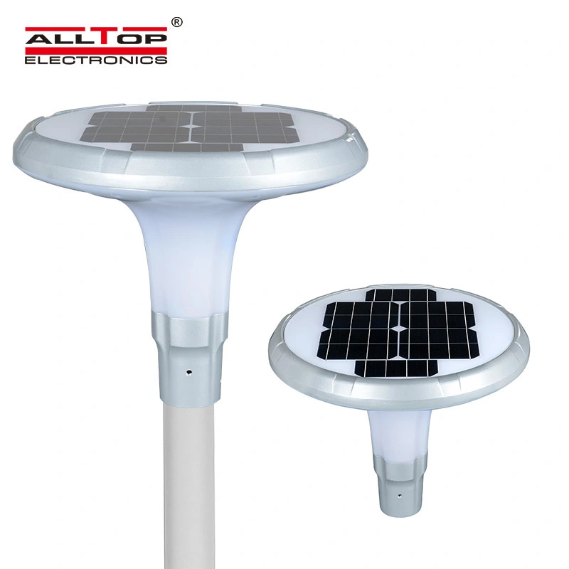 ALLTOP High Lumen Solar LED Garden Pillar Lamp Outdoor Solar Yard Landscape Light 1