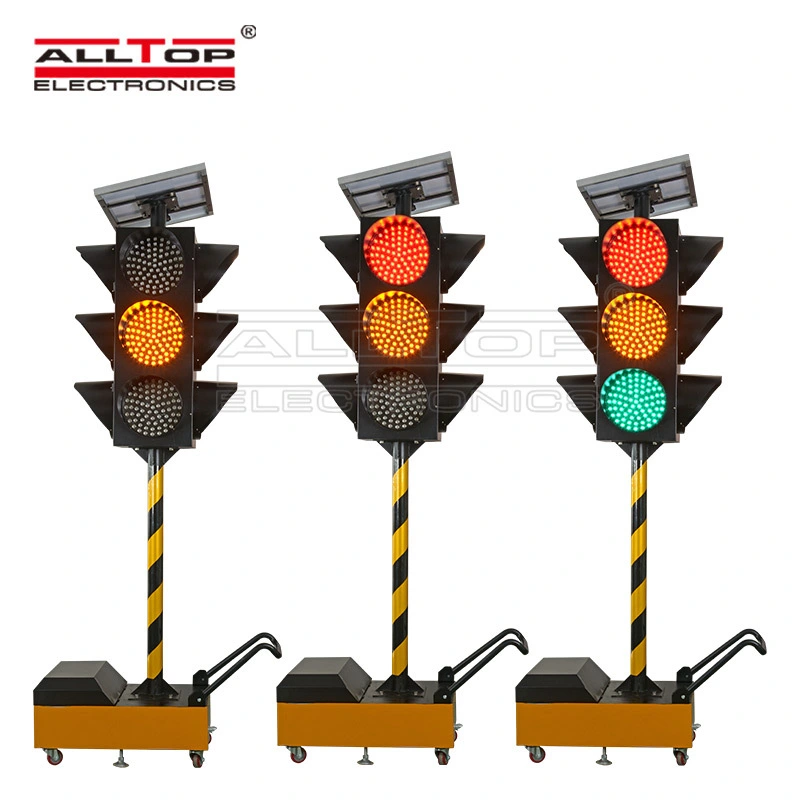 Traffic flash light mobile Intelligent solar traffic light solar safety warning light 1