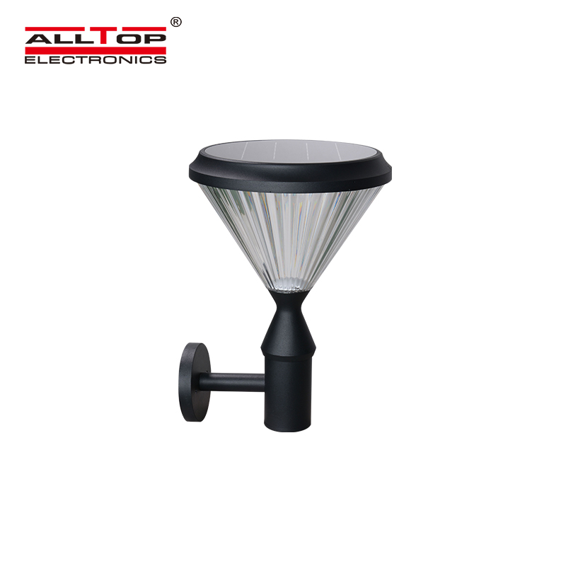 High quality fancy main solar gate post pillar light 3