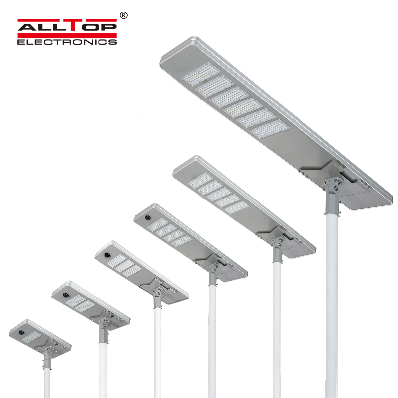 ALLTOP 50W 100W 150W 200W IP65 outdoor integrated motion sensor all in one solar led street light1 2