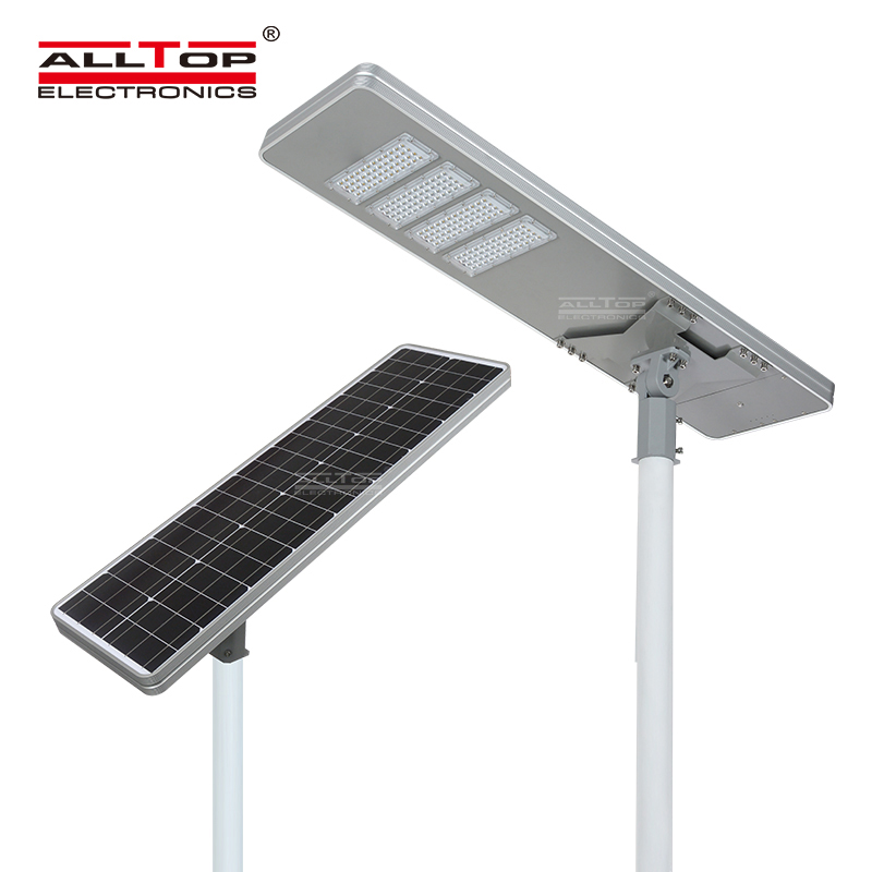 ALLTOP 50W 100W 150W 200W IP65 outdoor integrated motion sensor all in one solar led street light1 3