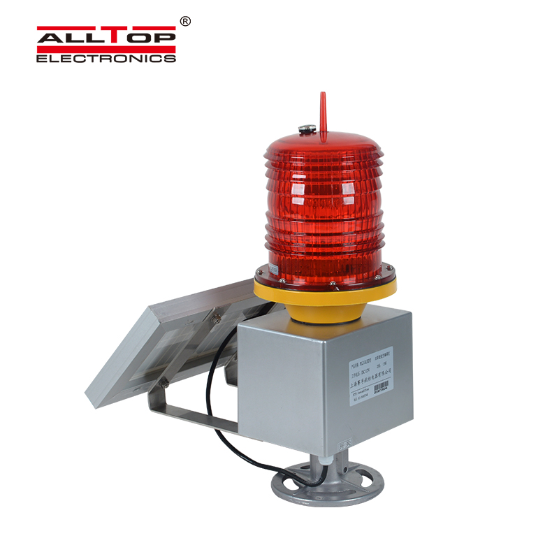Solar Helipad Lighthouse Tower Crane High Intensity Aviation Obstacle Warning Light Navigation Ship Light 5