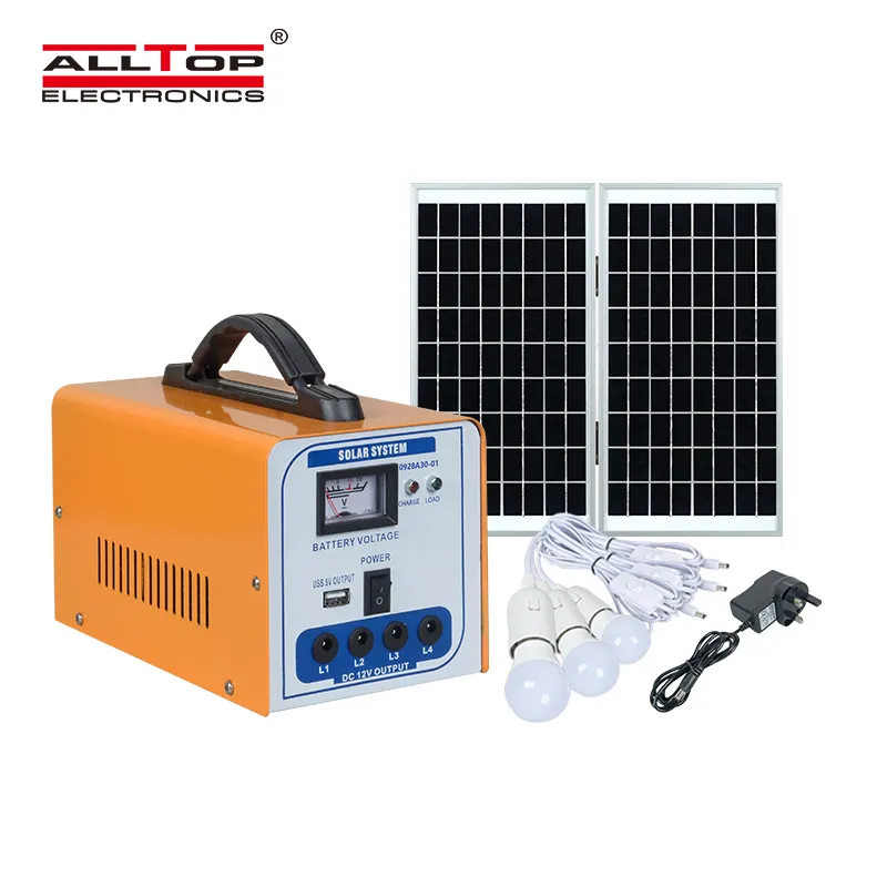 portable solar panel home lighting system series for battery backup 2