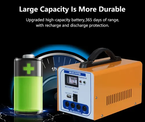 portable solar panel home lighting system series for battery backup 8