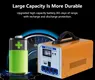 portable solar panel home lighting system series for battery backup 8