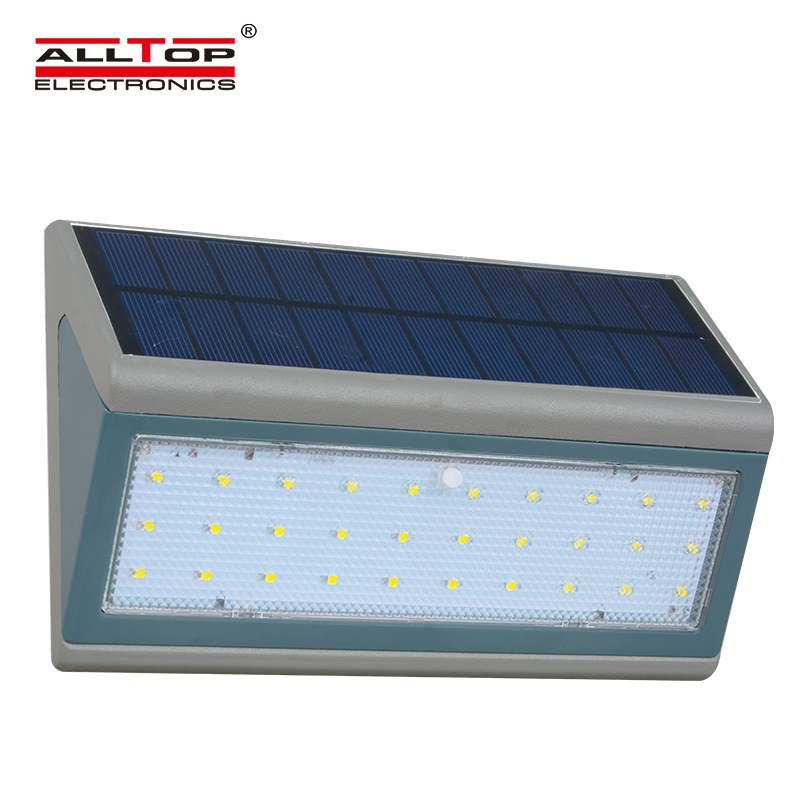 ALLTOP Hot sale ip65 outdoor waterproof PIR Sensor 3w 5w solar led garden light 1