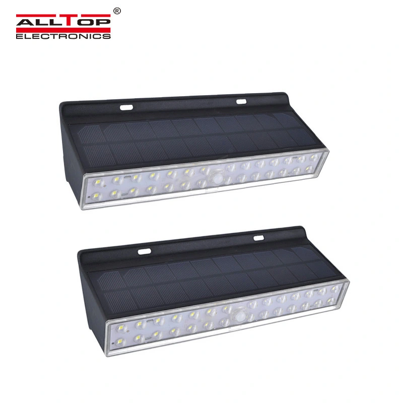 ALLTOP High quality Outdoor Waterproof IP65 LED Solar sensor Wall Light for Garage Patio Garden Driveway Yard 1