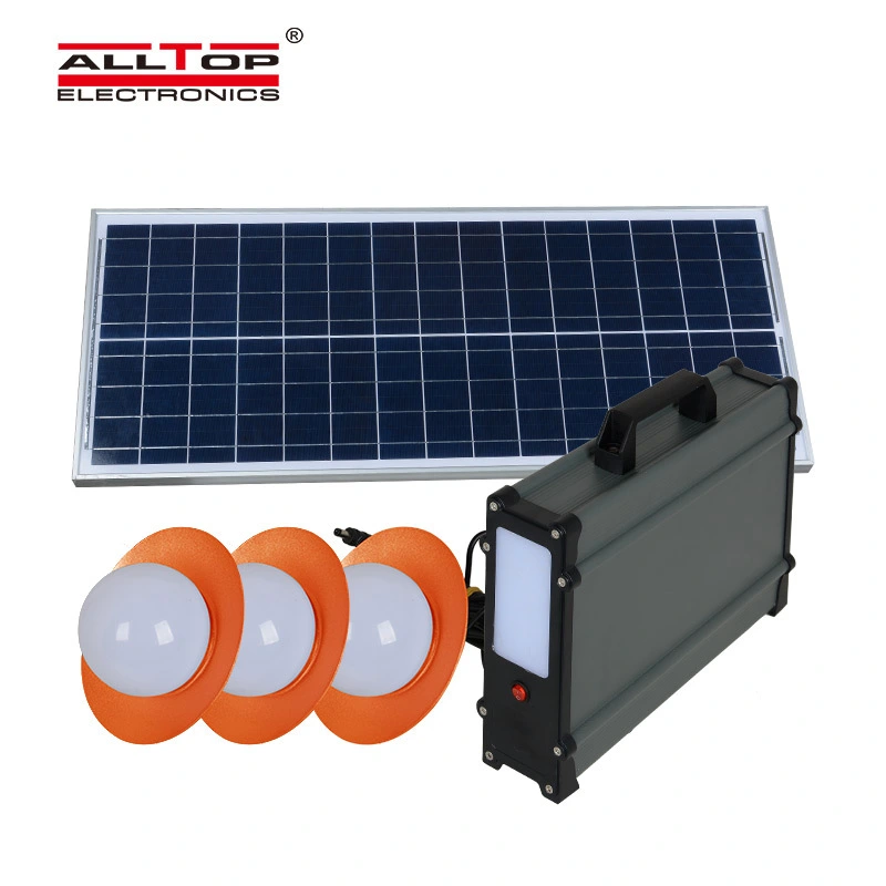 ALLTOP Hot selling portable electricity generating solar power system with bulb 1