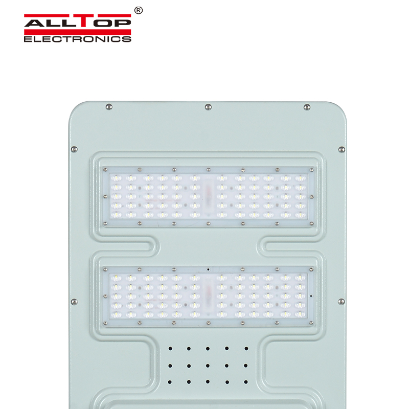 ALLTOP High quality outdoor lighting microwave induction ip65 smd 40w 60w 120w 180w integrated all in one led solar street light 5