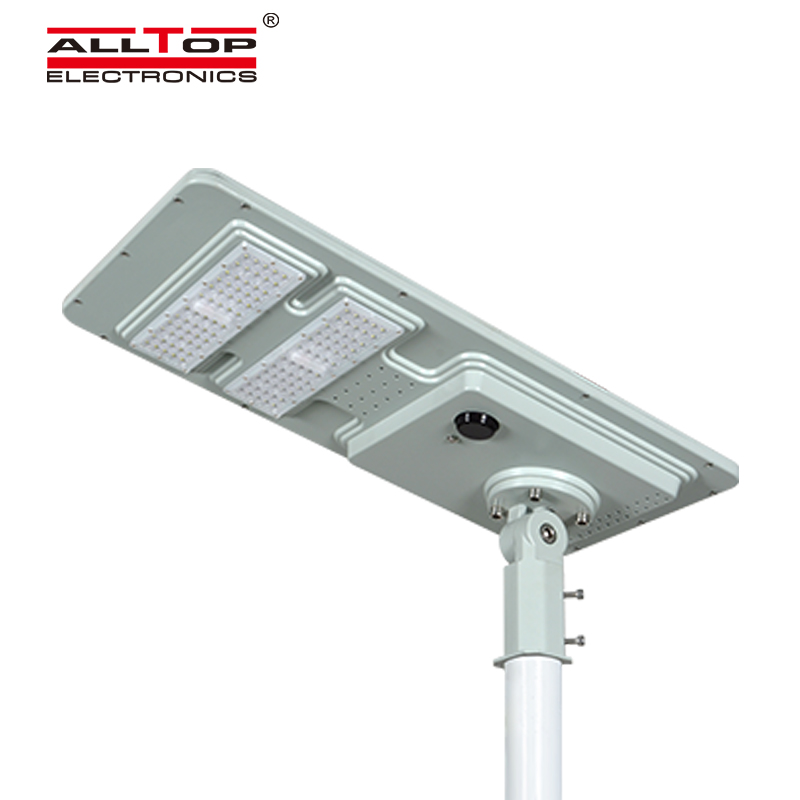 ALLTOP High quality outdoor lighting microwave induction ip65 smd 40w 60w 120w 180w integrated all in one led solar street light 6