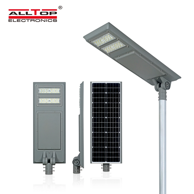 ALLTOP Outdoor Adjustable angle 30w 40w 60w integrated aluminum led solar street light 1