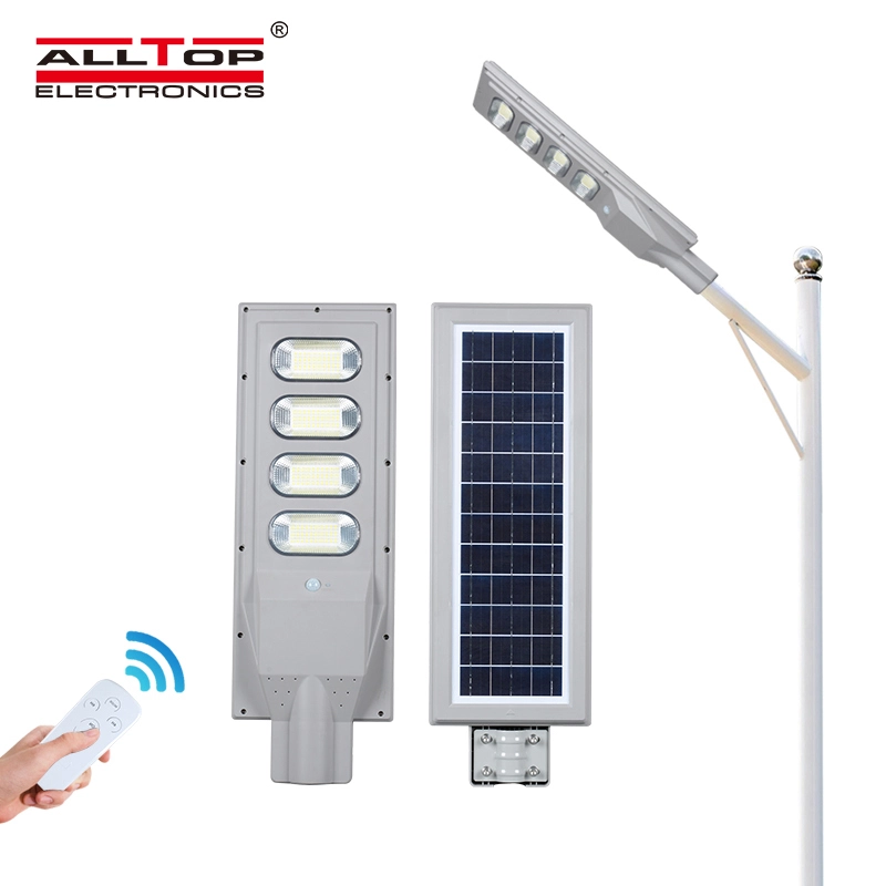 ALLTOP High efficiency waterproof ABS housing IP66 30w 60w 90w 120w 150w all in one solar led street lamp 1