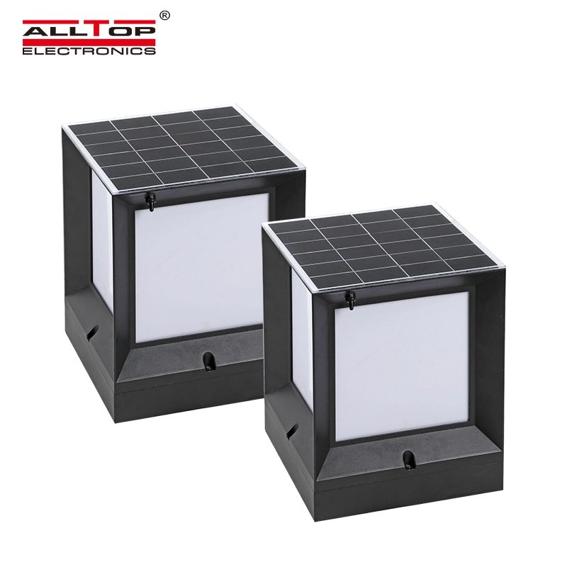 ALLTOP Modern design minimalistic double light source solar led garden light 1