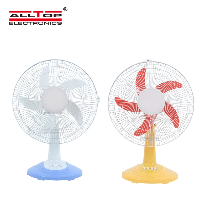 ALLTOP New design 16 inch three wind speed five blades rechargeable solar fan 1