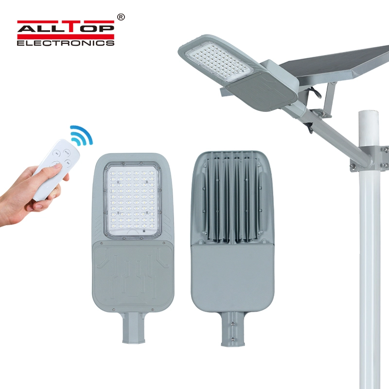 ALLTOP High power remote control outdoor lighting ip65 30w 60w led solar street light 1