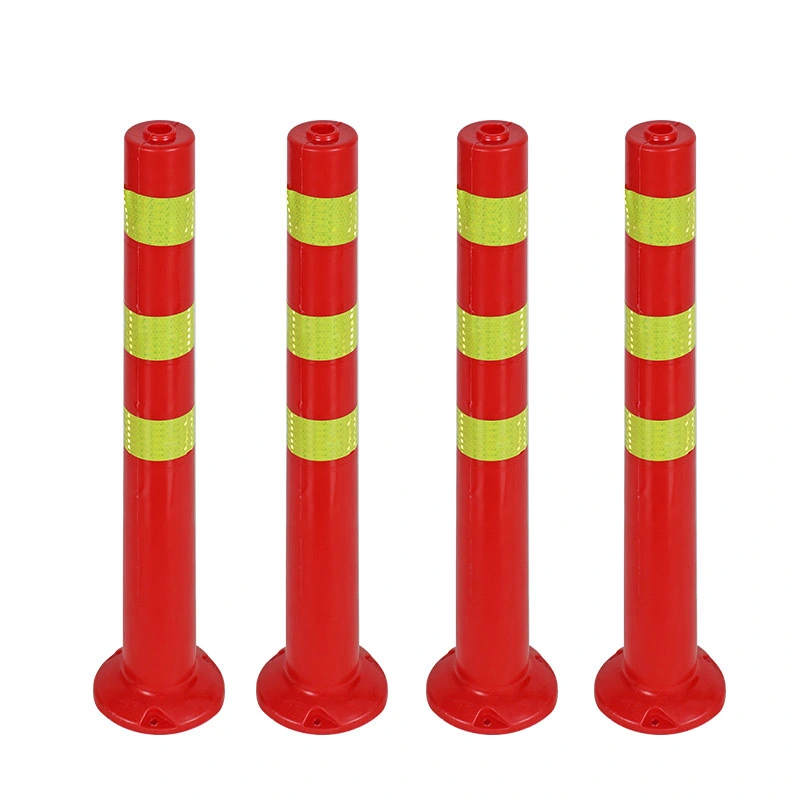 High quality warning sign traffic safety PE reflective flexible road warning post 1