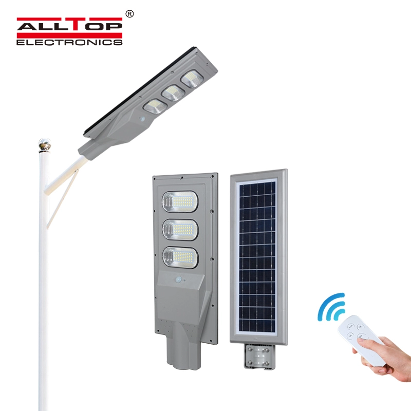 ALLTOP IP65 Outdoor waterproof 30w 60w 90w sensor solar led street light fixture 1