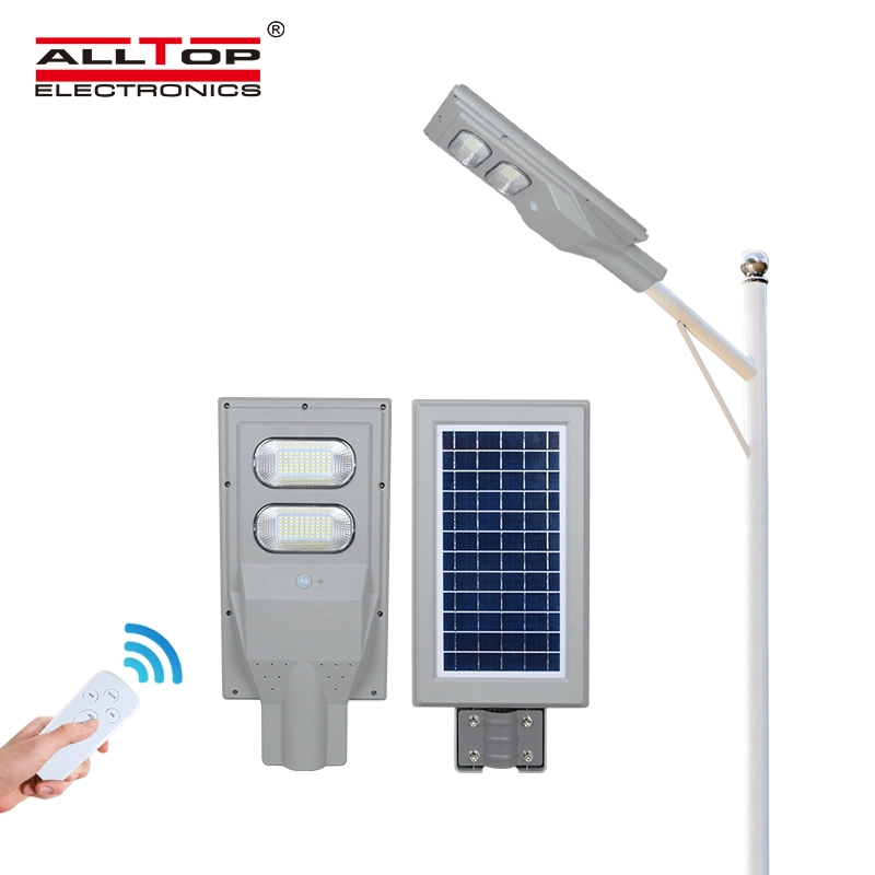 ALLTOP PIR dusk to dawn waterproof ip66 30w 60w 90w 120w 150w outdoor all in one solar led road light 1