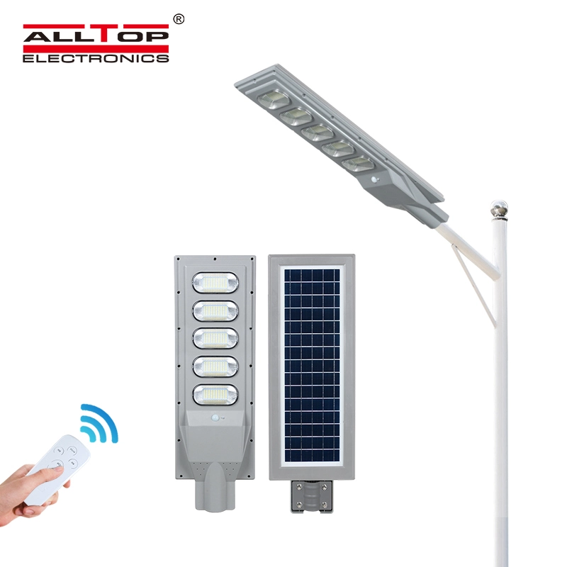 ALLTOP 3 year warranty IP65 outdoor waterproof ABS 30w 60w 90w 120w 150w all in one solar led street lamp 1