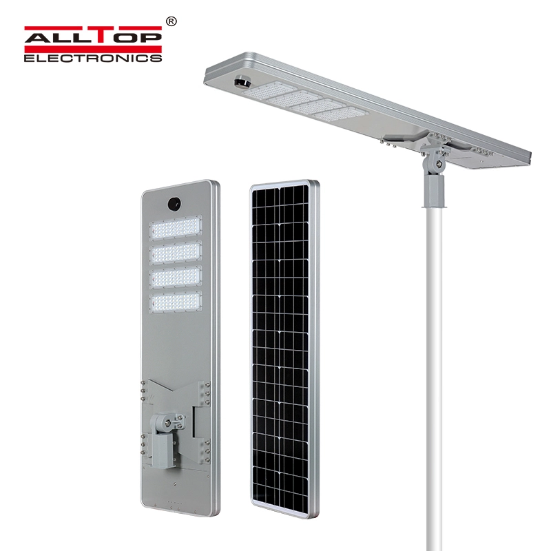 ALLTOP High quality outdoor park building lighting ip65 smd 50w 100w 150w 200w integrated all in one led solar street light 1