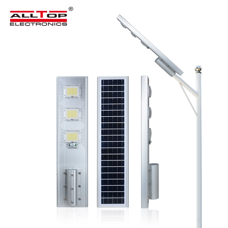 ALLTOP High power aluminum housing IP66 60w 120w 180w all in one solar led streetlight 1