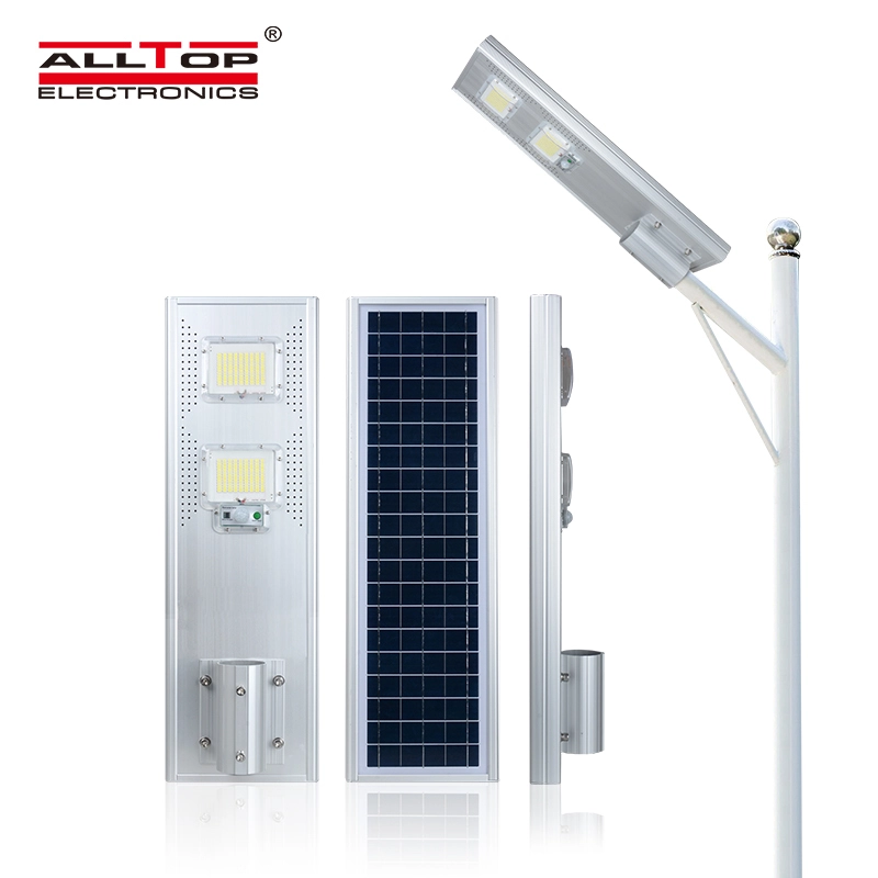 ALLTOP High quality aluminum die cast outdoor ip65 all in one 60 120 180 w led solar street light 1