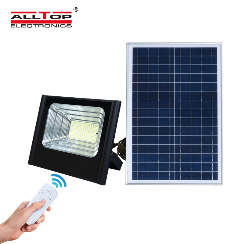 ALLTOP Outdoor garden projector lamp ip65 smd 50w 100w 150w 200w rechargeable solar led flood light 1