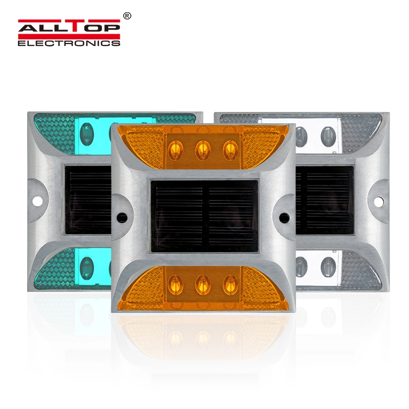 ALLTOP Outdoor Pathway Lawn Lighting Decorative Landscape Spike Lamp Waterproof Reflector LED Solar Road Stud 1
