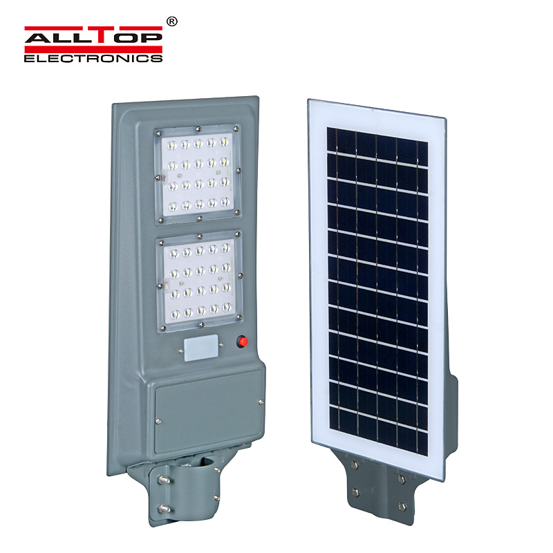 ALLTOP High quality ip65 outdoor waterproof 20w 40w 60w integrated all in one led solar streetlight 1