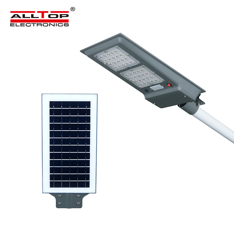 ALLTOP High quality ip65 outdoor waterproof 20w 40w 60w integrated all in one led solar streetlight 2