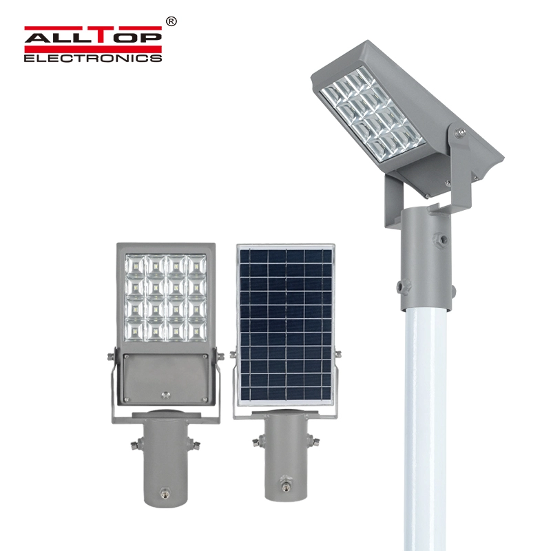 ALLTOP 2020 Newest design waterproof outdoor 8w 12w integrated all in one solar led flood light 1