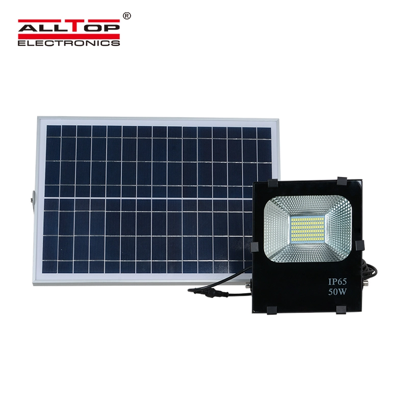 ALLTOP Super bright energy saving aluminum ip65 outdoor waterproof 10 20 30 50 100 w solar led flood light 1