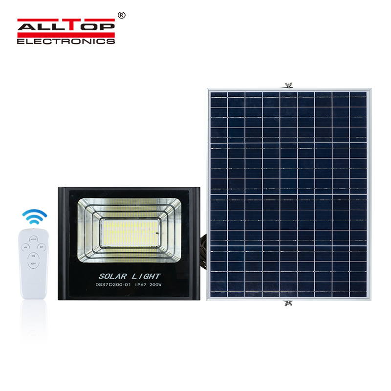 ALLTOP High quality photocell outdoor IP65 50w 100w 150w 200w led solar flood light price 3