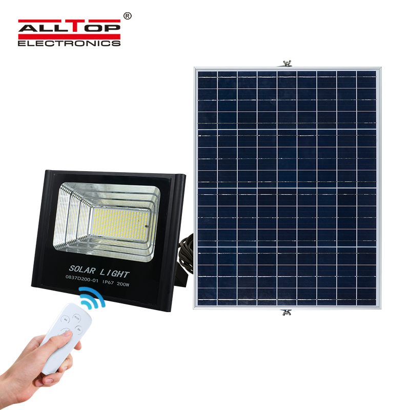 ALLTOP High quality photocell outdoor IP65 50w 100w 150w 200w led solar flood light price 1