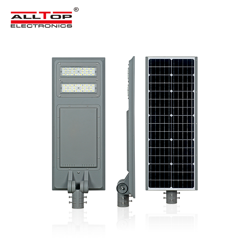ALLTOP Cheap price outdoor lighting fixture aluminium IP65 smd 100w all in one solar led garden lamp 2