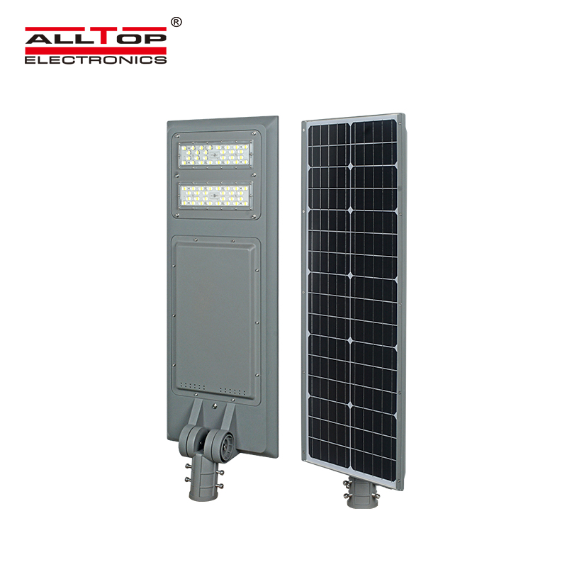 ALLTOP Cheap price outdoor lighting fixture aluminium IP65 smd 100w all in one solar led garden lamp 4
